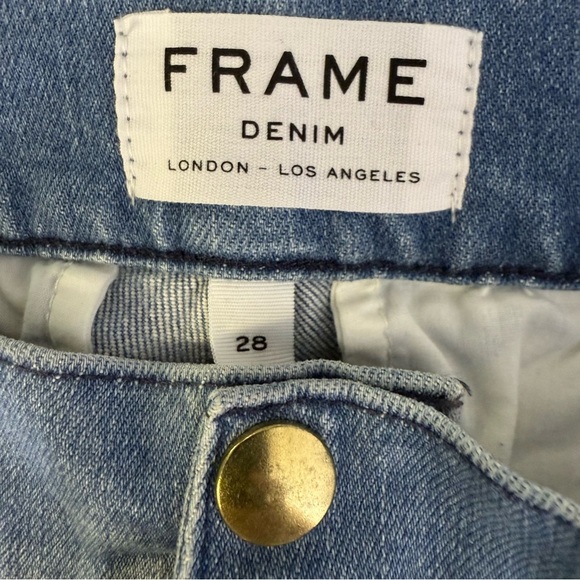 Frame Denim Parisian Straight Leg Jeans Leon Size 28 - Picture 6 of 7